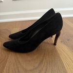 Stuart Weitzman Vintage 90s  Novelty Heel Black Suede 3” 8.5 Photo 4