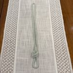 Vintage Faux Pearl Long Beaded Necklace Green Photo 2