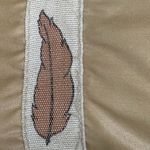 VTG 70s Retro Fall Leaves Tan Nylon Shoulder Bag Canvas Strap Women’s Medium Bag Photo 7