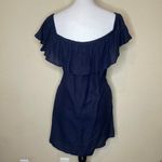 Tommy Bahama Oversize Linen Off The Shoulder Ruffle Pocket Mini Dress XXS Photo 4