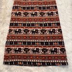 Vintage Union Made Maxi Skirt Tan Black Geometric Size M Photo 9