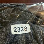 Halogen Dress Womens S Black Sparkly Faux Wrap Drape Long Sleeves Dress NEW Photo 9