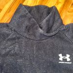 Under Armour  Women's Pullover Mock Neck Sweatshirt crop Long Sleeve‎ Top Black Photo 3