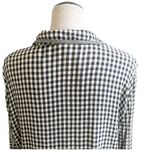 Jamie Brooke Vintage Women’s Gingham Button Down Blouse Size 18w/20w Black White Photo 3