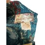 Band of the Free Teal Blue Floral Bohemian Wrap Style Long Maxi Skirt Women Med Photo 8