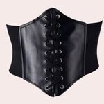 Corset Belt Alt Emo Goth Black Photo 0
