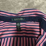 Ralph Lauren  Navy and Pink Striped Shirt Photo 2