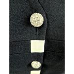 Vtg Sioni Womens Dress Vest Poly/Acetate Satin Lined Sparkle Button Sz 14 NWOT Black Size L Photo 2