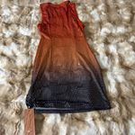 Elegant Ombre Sequin Dress Orange Size XS Photo 1