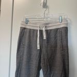 Alo Yoga Grey Two Tone Cuffed Jogger Sweatpants Lounge Athleisure Workout M Photo 3