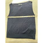 Madewell  Merino Wool-Silk Blend Boat-Neck Sleeveless Knit Sweater Top Black Sz M Photo 14