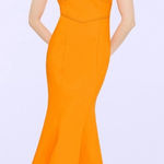 Likely Lyla Trumpet Midi Dress in Clementine Size 6 NWT Photo 0