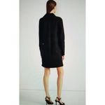 Ralph Lauren Lauren  Women's Long Sleeve Lace-up Black Twill Mini Dress Size 2 Photo 4