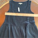 Madewell  Knit Tank‎ Midi Dress Black Minimalist Casual A Line Cotton Flowy S NWT Photo 8