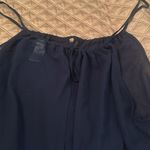 Tommy Bahama  sheer navy swim coverup classic large adjustable top tie nwot Photo 2