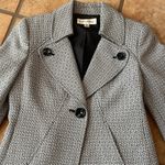 Evan Picone  black & white blazer with bell sleeves  size 4P Photo 1