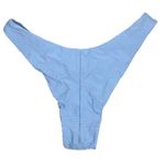 Aerie  Cheeky Bikini Bottoms Swimsuit Blue Textured Zigzag Size XS NWT Photo 1