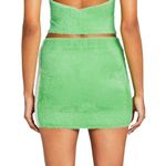 SER.O.YA Winnie Skirt in Pistachio & Cream XSmall Womens Faux Fur Fuzzy Mini Green Size XS Photo 9