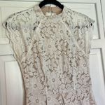 Lulus  sweetest love story white lace open back high low midi dress small Photo 6