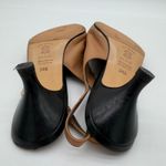 GaLo Italy Leather Vintage Black Tan Heel Slingback Pumps Old Money 38.5 US 8.5 Photo 2