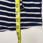 J.Crew Factory Navy Blue & White Striped Cowl Neck Pocket Sweater Photo 7