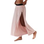Free People Hot Shot Slit Wide Leg Pants XL | Bleached Coral Pant FP Movement Pink Photo 1