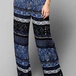 Ecote  Blue Pasadena Boho Wide Leg Flare Pants - Size: XS Photo 0