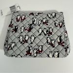 Vera Bradley  Playful Penguins Gray Brush and Cosmetic Case NWT Photo 1