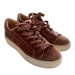Steve Madden Bertie-V lace up faux velvet fashion sneakers size 8.5B Photo 0