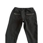 Sulfr Moto Pants Womens Juniors Size 3 Black Skinny Stretch Jeggings Zip Pockets Photo 6