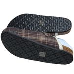 NWOT Fitory Plaid Mule Slip Ons Cork Footbed Cozy Cabincore Holiday Women’s 12 Brown Photo 5