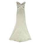 Katie May  Women’s Liu Off Shoulder Light Green Twist Front Formal Maxi Dress S Photo 1