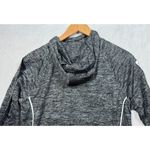 Under Armour  Velocity Wordmark Hoodie Top Black/Gray Shirt Loose Fit Women's L Photo 6