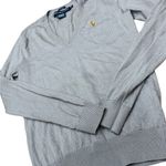 Ralph Lauren 👚 Sport Logo V-Neck Sweater Women’s Medium 100% Merino Wool 🐎🧶 Photo 2