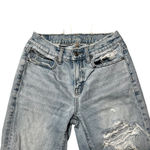 American Eagle  Outfitters Womens Jeans 90s Straight Light Wash Distressed Size X Photo 5