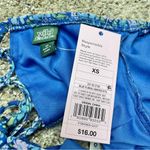 Wild Fable Blue Floral Puff Sleeve Sweetheart Neck Crop Top Extra Small NWT Photo 5