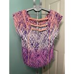 American Eagle Women's  Outfitters Ikat Top‎ Sz large #178 Photo 3