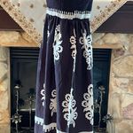 Beautiful Graphic Print Square Neck Dress L Black Size L Photo 4