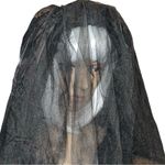 Black mourning veil. Perfect for Halloween Photo 2