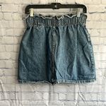 Bershka  Denim‎ Blue Denim Ruffle Top, Elastic Waist Skirt Womans Size Large Photo 1