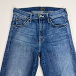 MOTHER Insider Crop Step Fray Jeans Not Rough Enough Wash Stretch Denim Size 25 Blue Photo 5