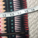 Divided  Multicolor Geometric Skirt with Zipper Photo 1