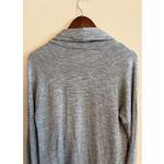Athleta Studio Wrap Cardigan Women's Small Gray Magnetic Close Athleisure Lounge Photo 8
