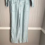 Universal Threads Universal Thread Light Wash Overalls Women's Denim Baggy Jumpsuit Photo 5