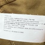 Theory Pants Womens 12 Tan Gold Corduroy Slim Straight High Rise Modern Classic Photo 12