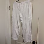 Free People Movement White Pants Cotton Relaxed Oversized Sweat Yoga Photo 1