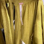 Free People NWT Golden Meadow Sunsetter Top Women's Gold Yellow Size L Photo 4