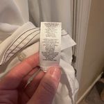 Elie Tahari  Women’s White Dress Button Down Blouse Black Trim Small Photo 6