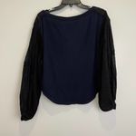 Free People NWT  Light Magic Henley In Deepest Navy Top Size XS Photo 3