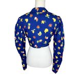 We Wore What  Bisou Cover Up Top Fruit Blue Depth Women's Size Extra Large Photo 3